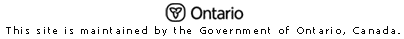 This site is maintained by the Government of Ontario, Canada.